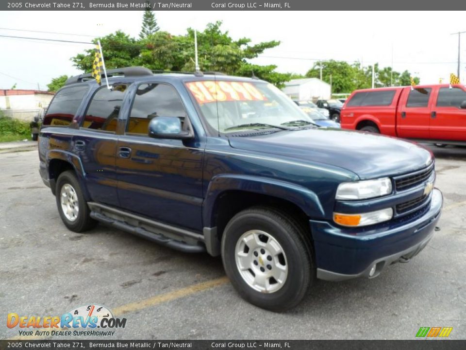 2005 Chevrolet Tahoe Z71 Bermuda Blue Metallic / Tan/Neutral Photo #1