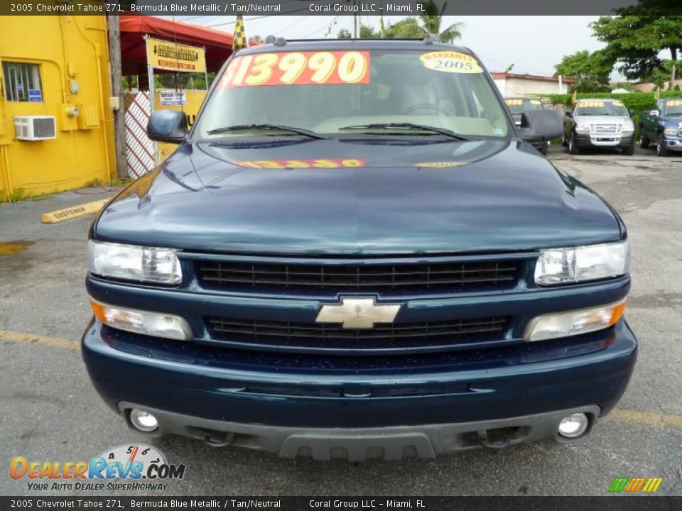 2005 Chevrolet Tahoe Z71 Bermuda Blue Metallic / Tan/Neutral Photo #2