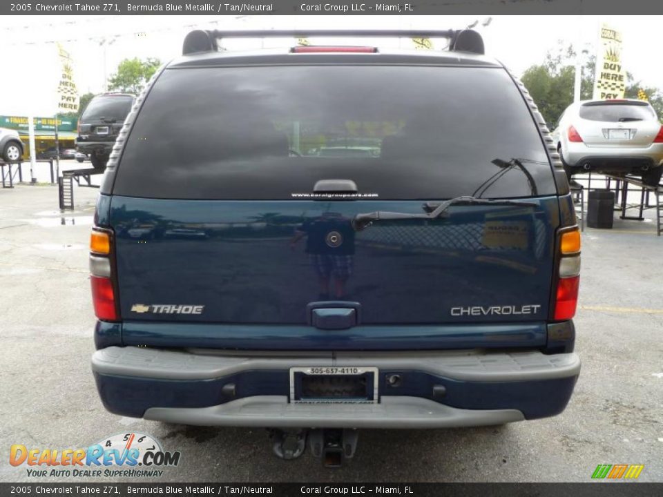 2005 Chevrolet Tahoe Z71 Bermuda Blue Metallic / Tan/Neutral Photo #5