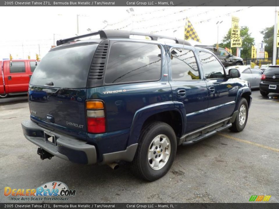 2005 Chevrolet Tahoe Z71 Bermuda Blue Metallic / Tan/Neutral Photo #6