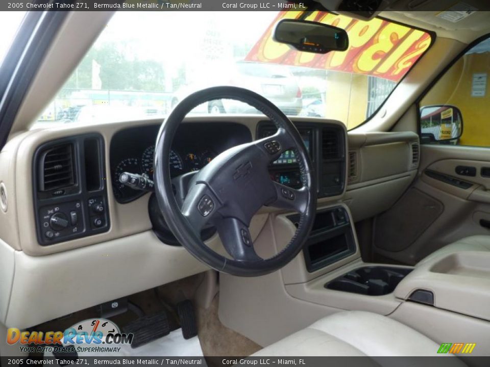 2005 Chevrolet Tahoe Z71 Bermuda Blue Metallic / Tan/Neutral Photo #7