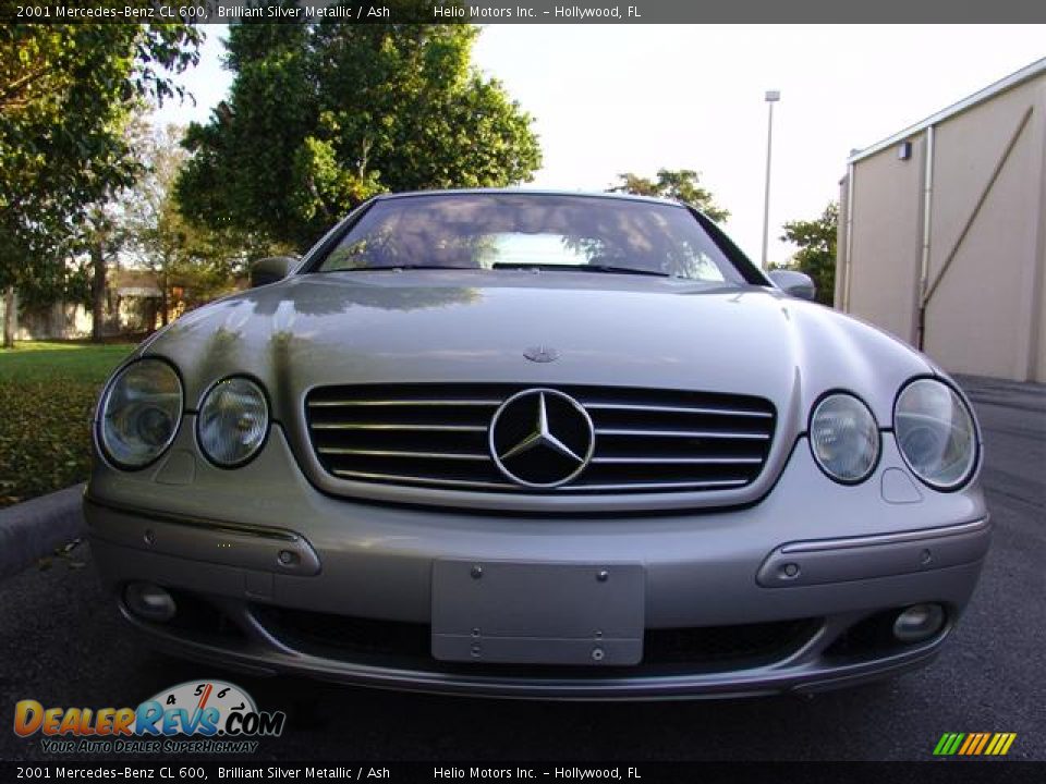 2001 Mercedes-Benz CL 600 Brilliant Silver Metallic / Ash Photo #14