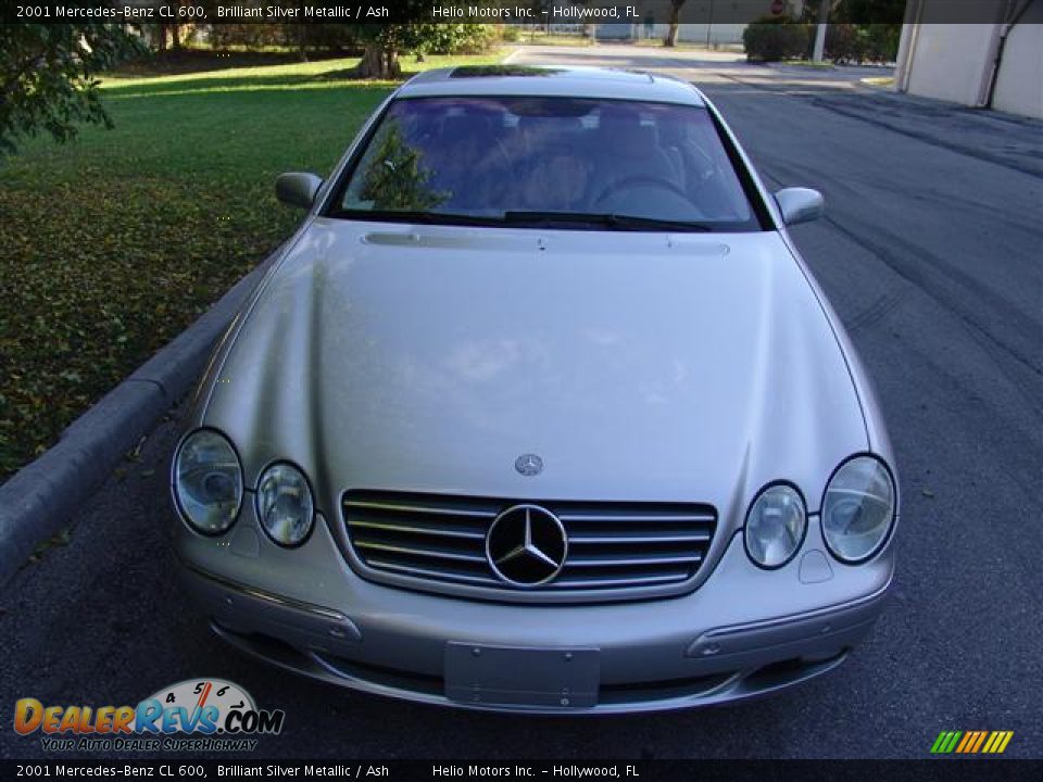 2001 Mercedes-Benz CL 600 Brilliant Silver Metallic / Ash Photo #15