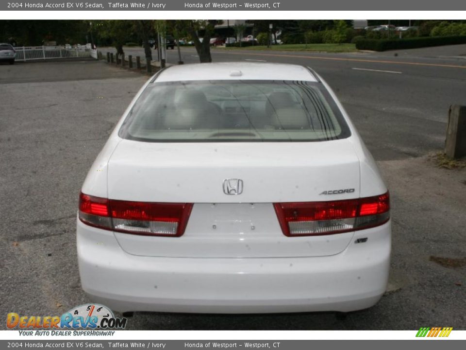 2004 Honda Accord EX V6 Sedan Taffeta White / Ivory Photo #6