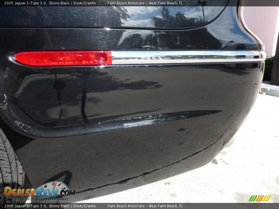 2005 Jaguar S-Type 3.0 Ebony Black / Dove/Granite Photo #8
