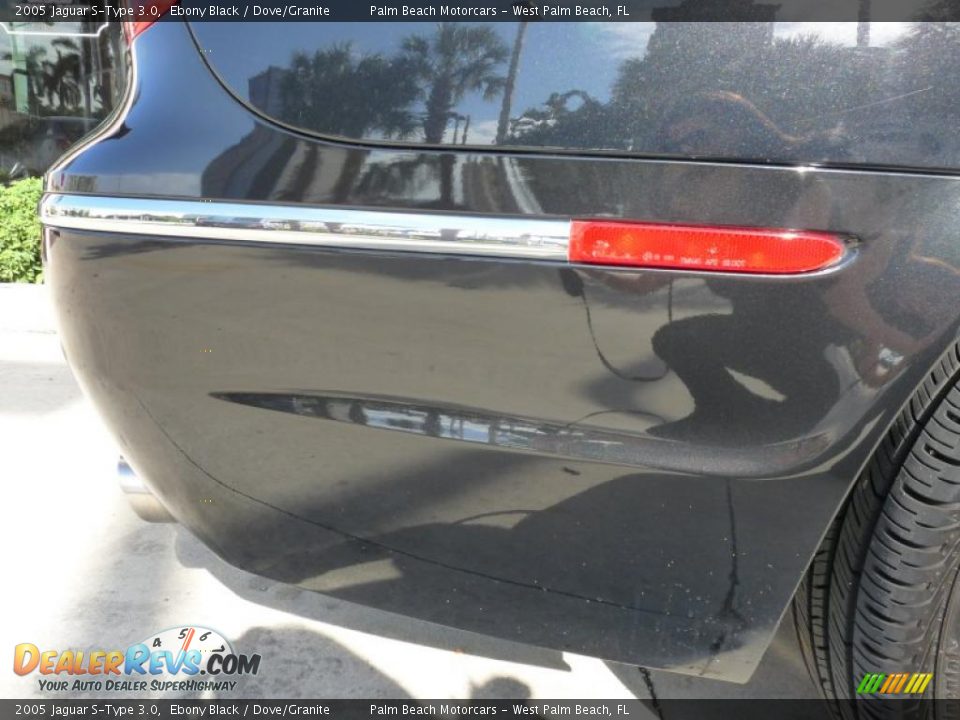 2005 Jaguar S-Type 3.0 Ebony Black / Dove/Granite Photo #10
