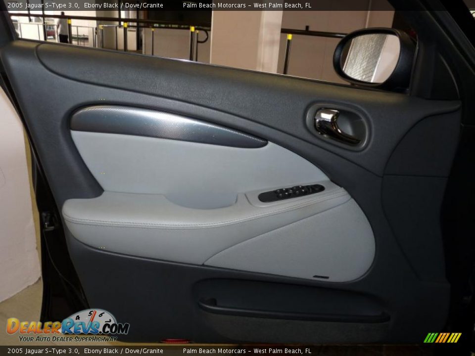 2005 Jaguar S-Type 3.0 Ebony Black / Dove/Granite Photo #15