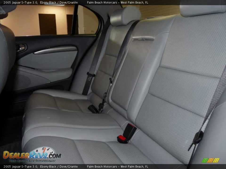 2005 Jaguar S-Type 3.0 Ebony Black / Dove/Granite Photo #21