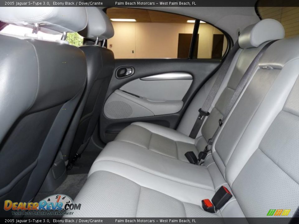 2005 Jaguar S-Type 3.0 Ebony Black / Dove/Granite Photo #22