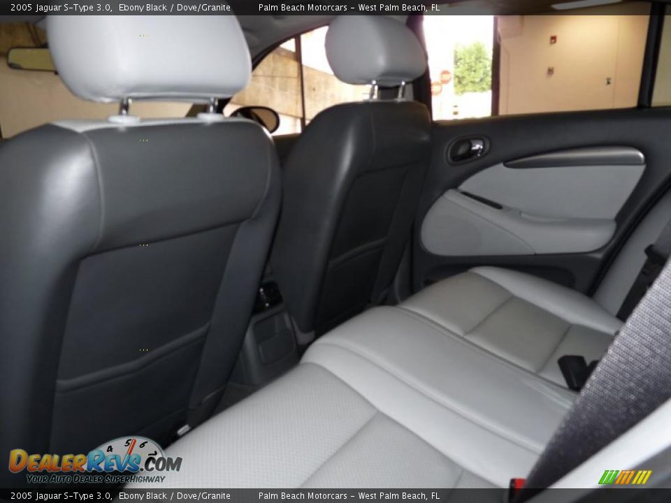 2005 Jaguar S-Type 3.0 Ebony Black / Dove/Granite Photo #23