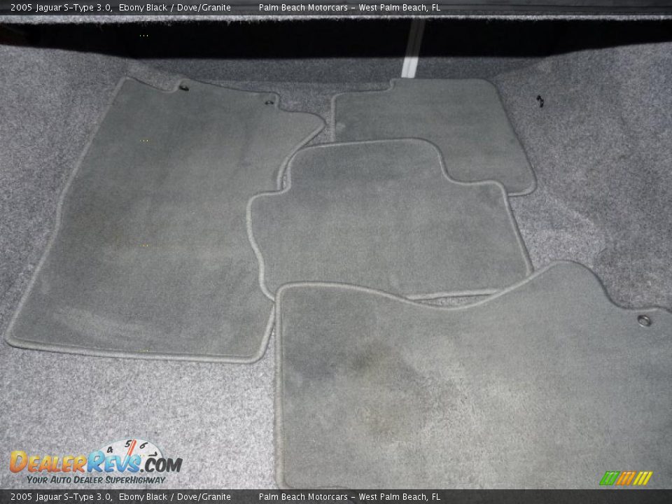 2005 Jaguar S-Type 3.0 Ebony Black / Dove/Granite Photo #25
