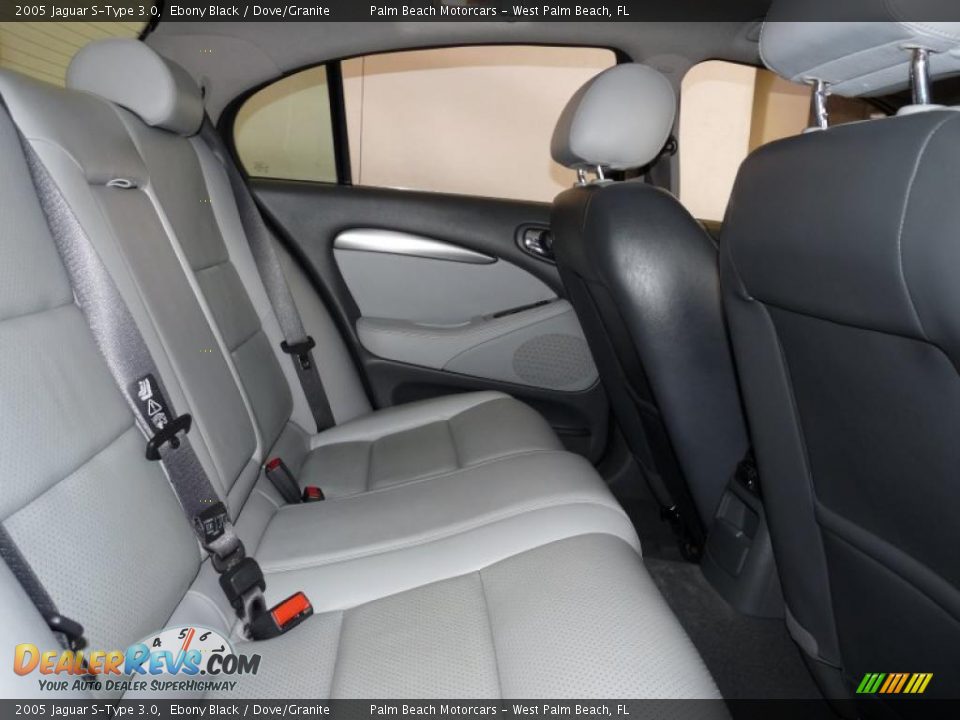 2005 Jaguar S-Type 3.0 Ebony Black / Dove/Granite Photo #27
