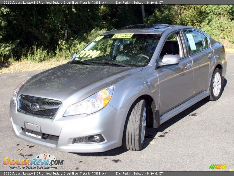 2010 Subaru Legacy 3.6R Limited Sedan Steel Silver Metallic / Off Black Photo #1