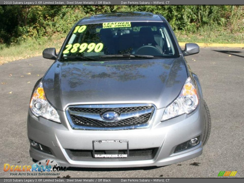 2010 Subaru Legacy 3.6R Limited Sedan Steel Silver Metallic / Off Black Photo #2