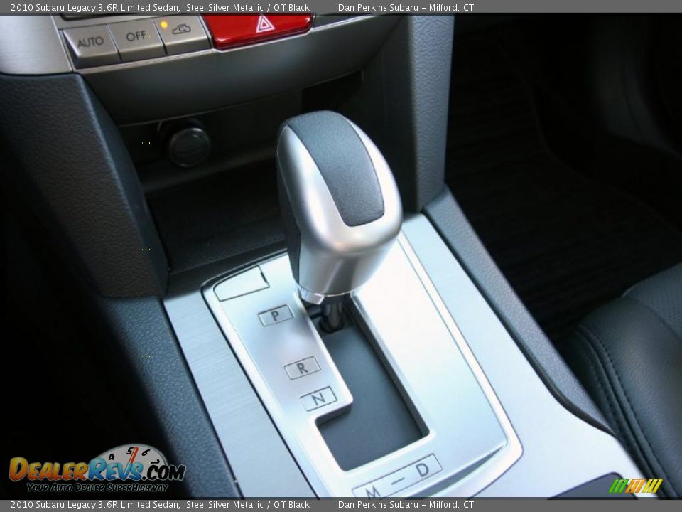 2010 Subaru Legacy 3.6R Limited Sedan Steel Silver Metallic / Off Black Photo #23