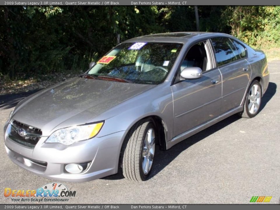 2009 Subaru Legacy 3.0R Limited Quartz Silver Metallic / Off Black Photo #1