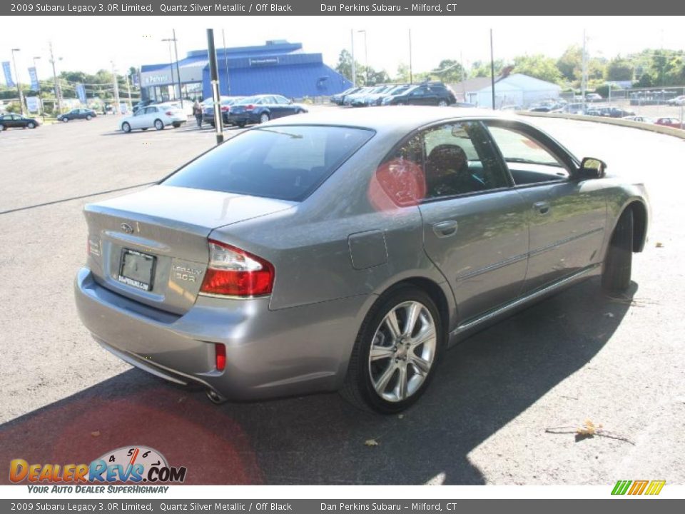 2009 Subaru Legacy 3.0R Limited Quartz Silver Metallic / Off Black Photo #5