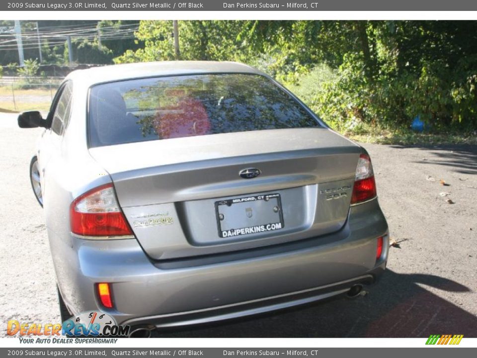 2009 Subaru Legacy 3.0R Limited Quartz Silver Metallic / Off Black Photo #6