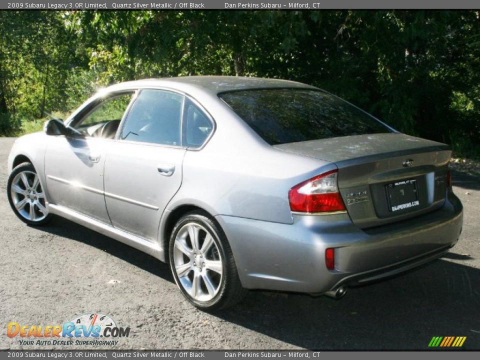 2009 Subaru Legacy 3.0R Limited Quartz Silver Metallic / Off Black Photo #8