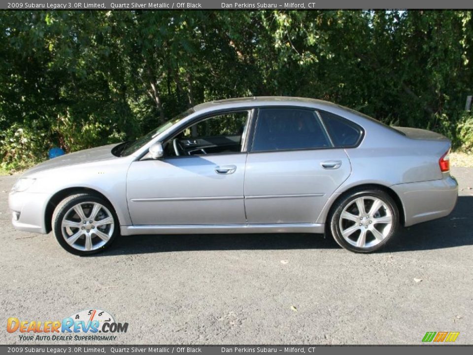2009 Subaru Legacy 3.0R Limited Quartz Silver Metallic / Off Black Photo #9