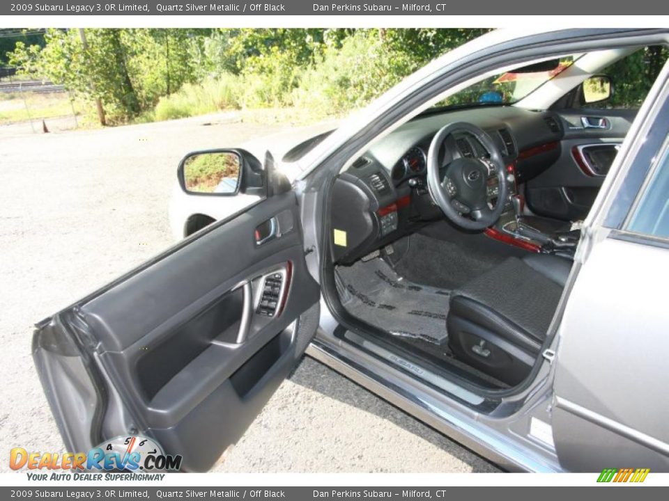 2009 Subaru Legacy 3.0R Limited Quartz Silver Metallic / Off Black Photo #10
