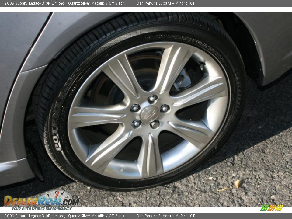 2009 Subaru Legacy 3.0R Limited Quartz Silver Metallic / Off Black Photo #20
