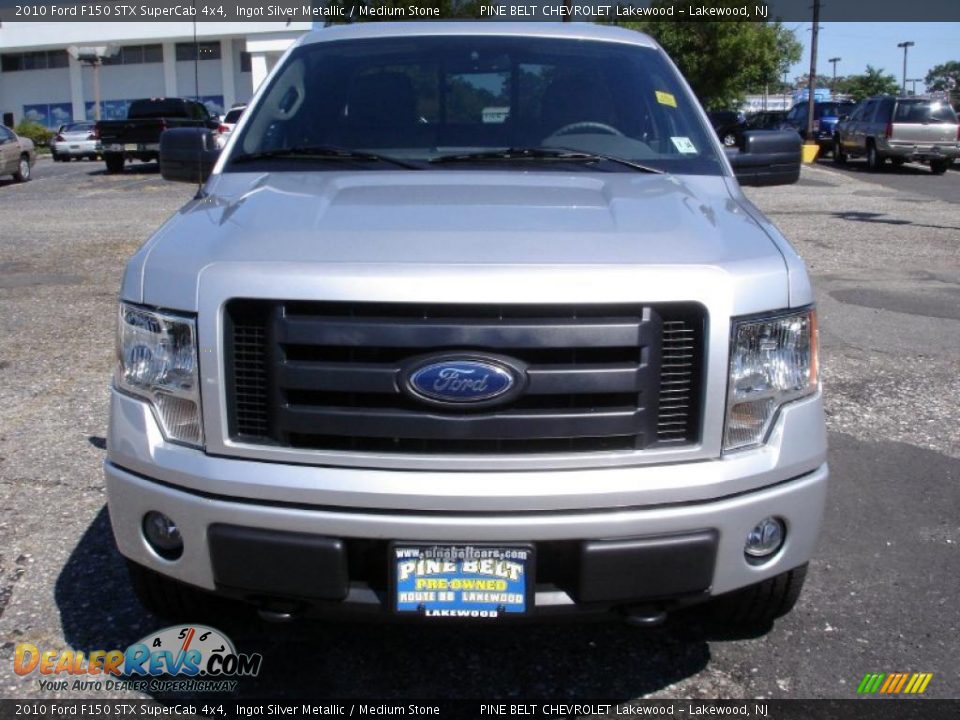 2010 Ford F150 STX SuperCab 4x4 Ingot Silver Metallic / Medium Stone Photo #2