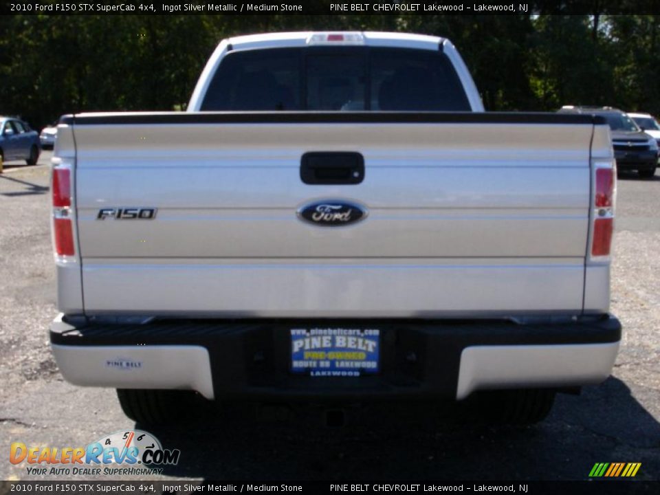 2010 Ford F150 STX SuperCab 4x4 Ingot Silver Metallic / Medium Stone Photo #5