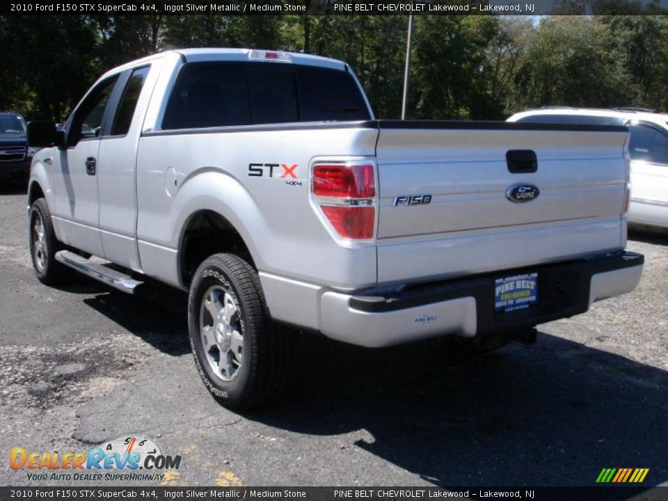 2010 Ford F150 STX SuperCab 4x4 Ingot Silver Metallic / Medium Stone Photo #6