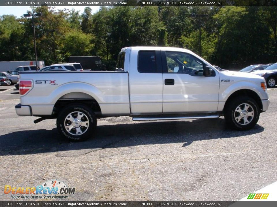 2010 Ford F150 STX SuperCab 4x4 Ingot Silver Metallic / Medium Stone Photo #7