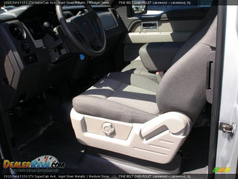 2010 Ford F150 STX SuperCab 4x4 Ingot Silver Metallic / Medium Stone Photo #10