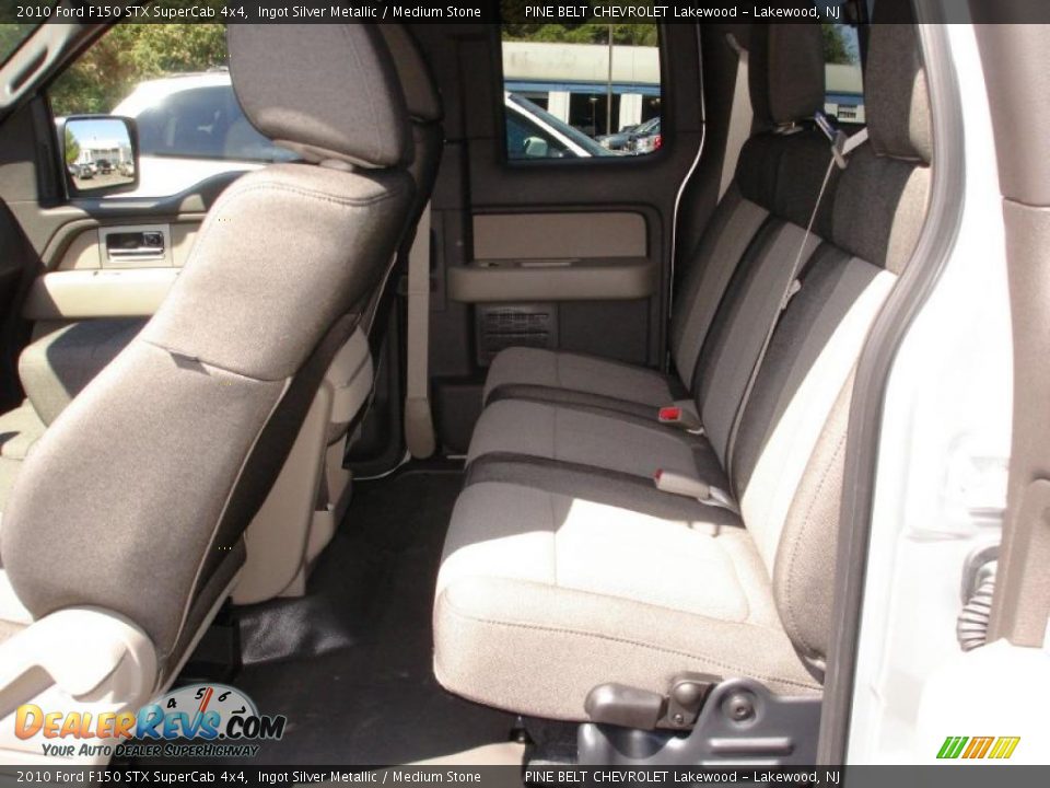 2010 Ford F150 STX SuperCab 4x4 Ingot Silver Metallic / Medium Stone Photo #11