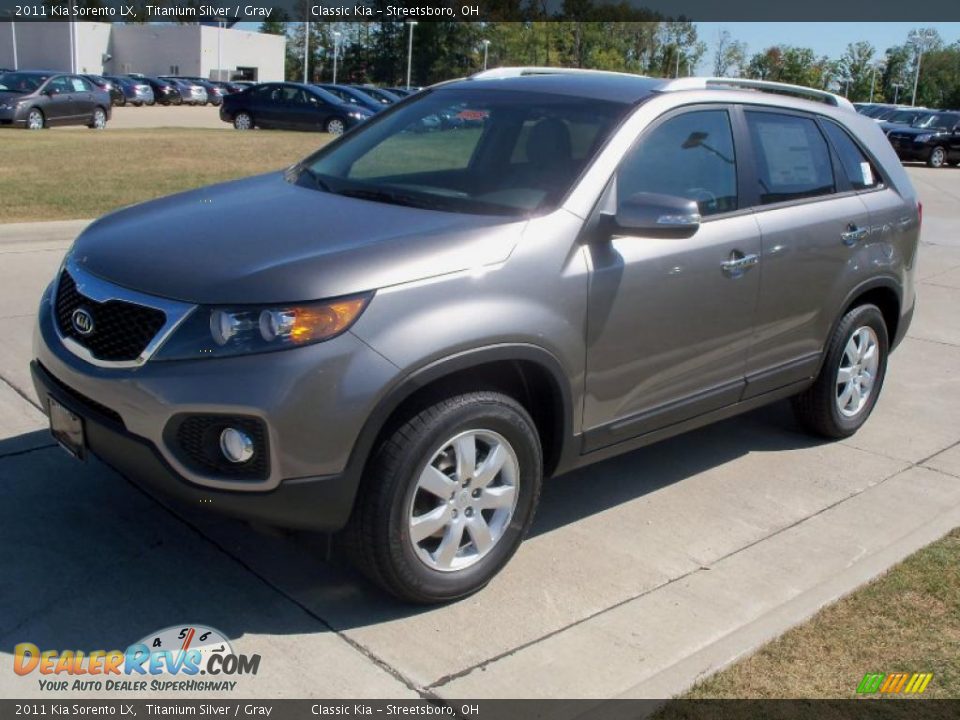 2011 Kia Sorento LX Titanium Silver / Gray Photo #3