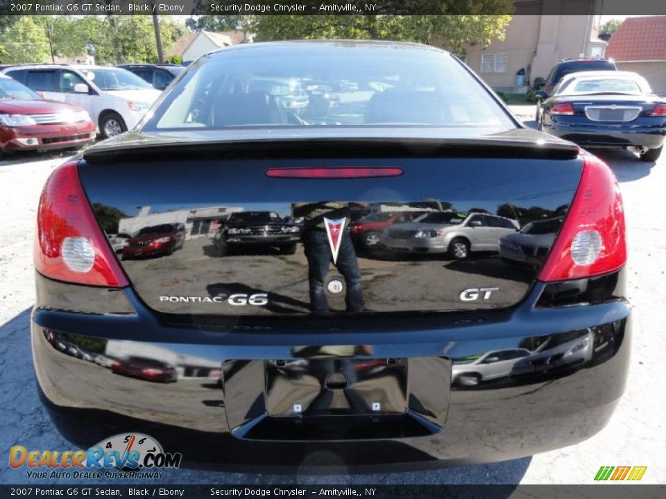 2007 Pontiac G6 GT Sedan Black / Ebony Photo #3