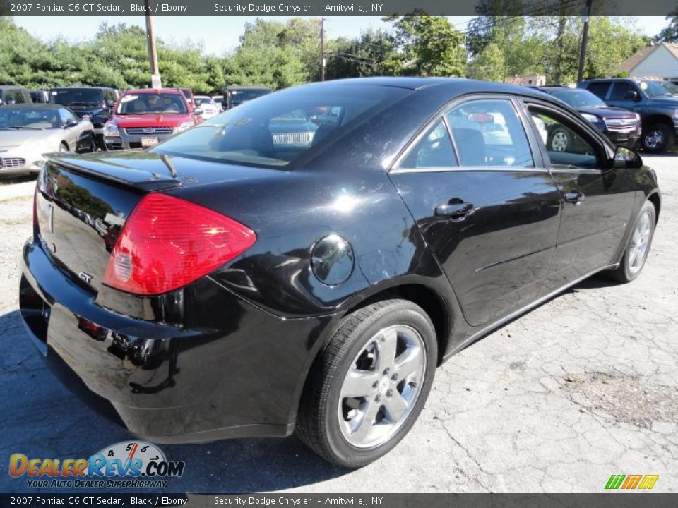 2007 Pontiac G6 GT Sedan Black / Ebony Photo #4