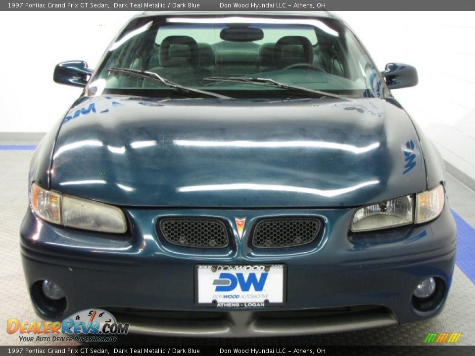 1997 Pontiac Grand Prix GT Sedan Dark Teal Metallic / Dark Blue Photo #7