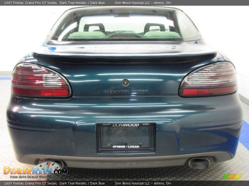 1997 Pontiac Grand Prix GT Sedan Dark Teal Metallic / Dark Blue Photo #8