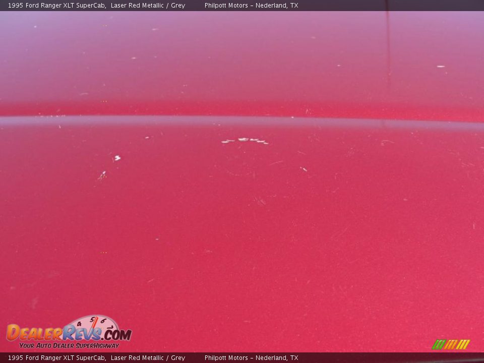 1995 Ford Ranger XLT SuperCab Laser Red Metallic / Grey Photo #13