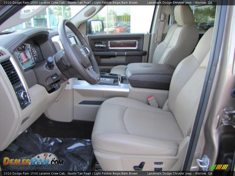 2010 Dodge Ram 1500 Laramie Crew Cab Austin Tan Pearl / Light Pebble Beige/Bark Brown Photo #11