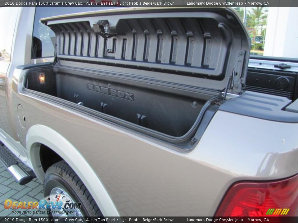 2010 Dodge Ram 1500 Laramie Crew Cab Austin Tan Pearl / Light Pebble Beige/Bark Brown Photo #16