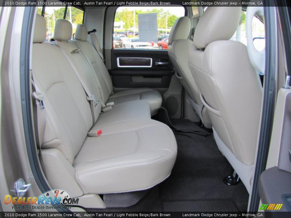 2010 Dodge Ram 1500 Laramie Crew Cab Austin Tan Pearl / Light Pebble Beige/Bark Brown Photo #19