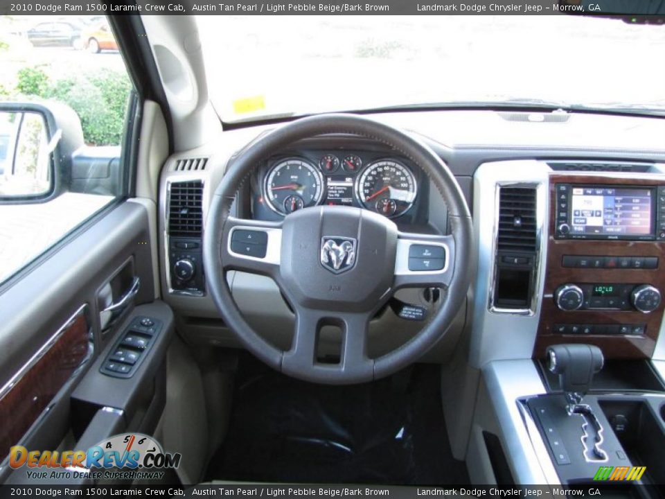 2010 Dodge Ram 1500 Laramie Crew Cab Austin Tan Pearl / Light Pebble Beige/Bark Brown Photo #26