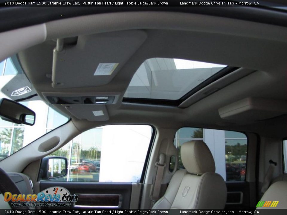 2010 Dodge Ram 1500 Laramie Crew Cab Austin Tan Pearl / Light Pebble Beige/Bark Brown Photo #27