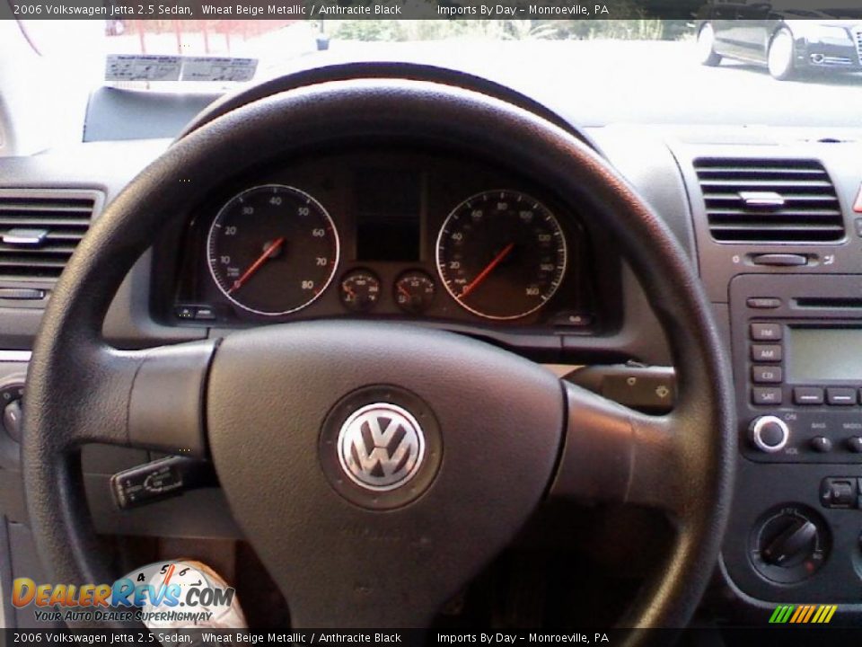 2006 Volkswagen Jetta 2.5 Sedan Wheat Beige Metallic / Anthracite Black Photo #15