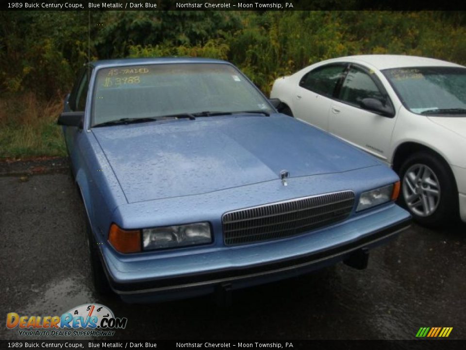 1989 Buick Century Coupe Blue Metallic / Dark Blue Photo #1