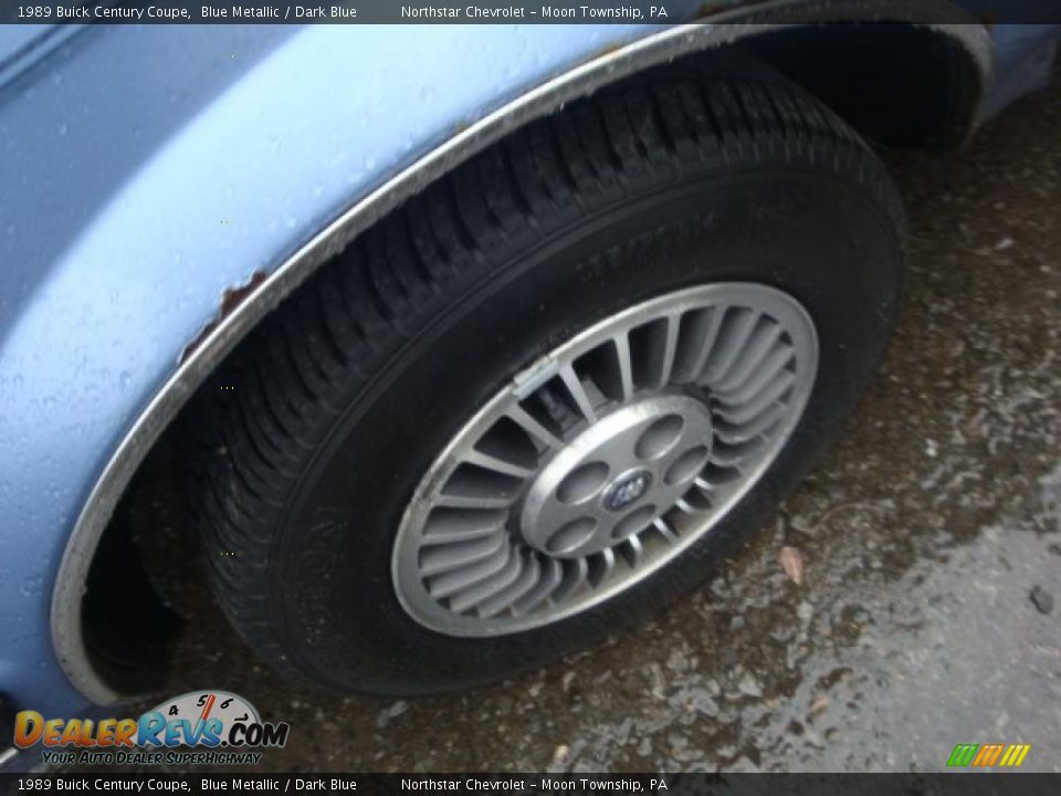 1989 Buick Century Coupe Blue Metallic / Dark Blue Photo #7