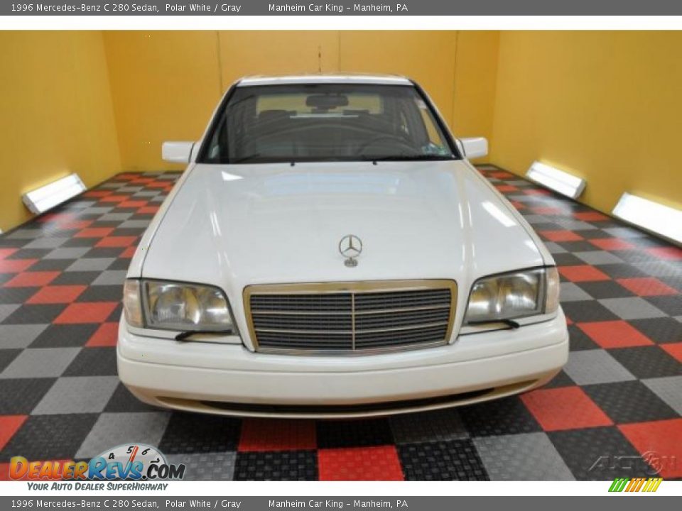 1996 Mercedes-Benz C 280 Sedan Polar White / Gray Photo #2