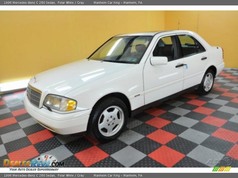 1996 Mercedes-Benz C 280 Sedan Polar White / Gray Photo #3