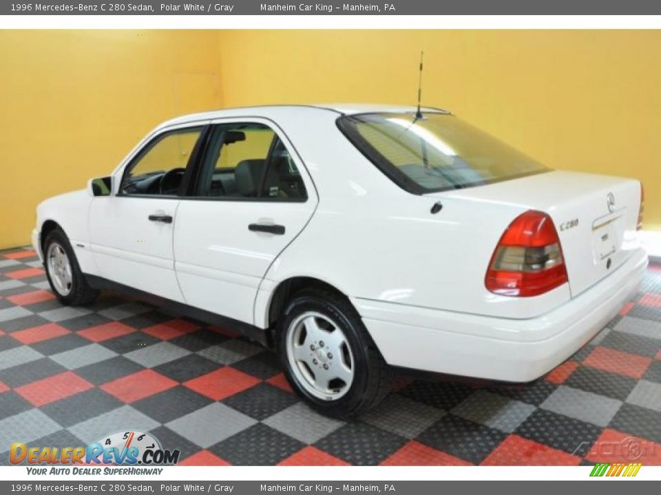 1996 Mercedes-Benz C 280 Sedan Polar White / Gray Photo #4