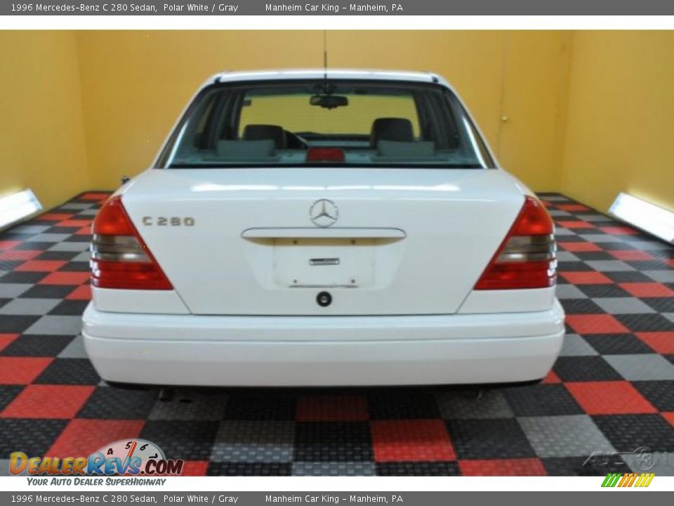 1996 Mercedes-Benz C 280 Sedan Polar White / Gray Photo #5